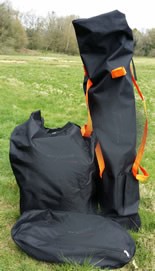 Packed kayak
